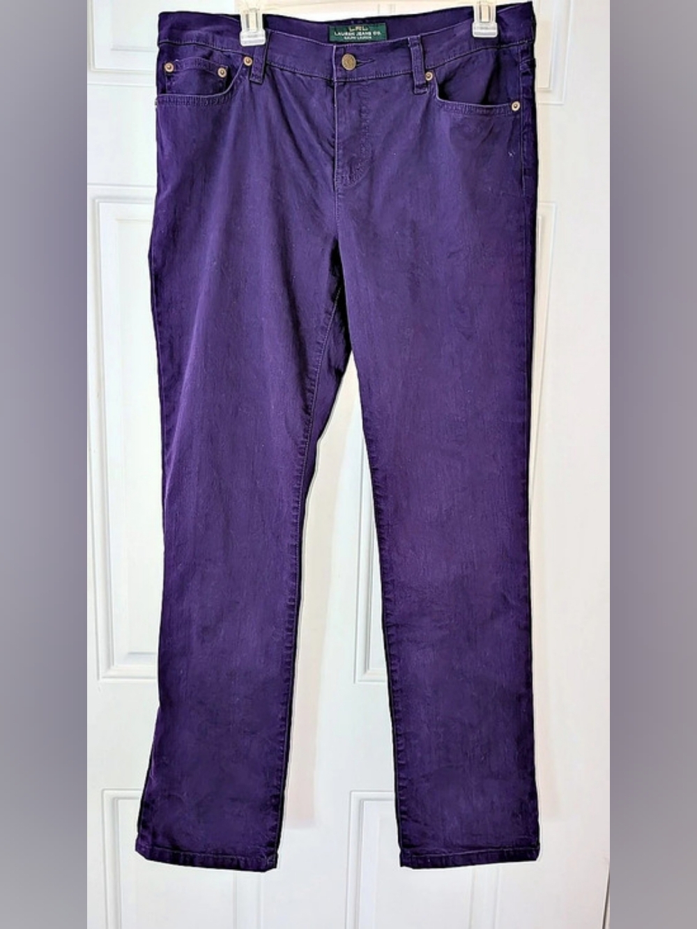 Lauren Ralph Lauren Jeans Co. Purple Straight Leg Jeans Size 10 EUC